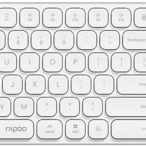 Rapoo E9950L Wireless Multi-mode Ultra-slim 110 Key Keyboard with Bluetooth and 2.4g White