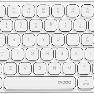 Rapoo E9050L Wireless Multi-mode Ultra-slim 78 Key Keyboard with Bluetooth and 2.4g White