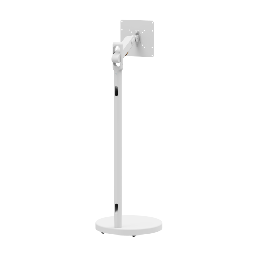 Bracom Fully-Adjustable, Mobile TV Display Mech Spring Floor Stand (Max. VESA: 200x200) White - Image 2