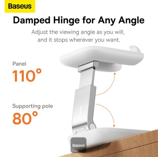 Baseus Seashell Series Folding Phone Stand Moon White - Image 5
