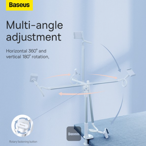 Baseus Unlimited Adjustment Lazy Phone Holder Grey - Image 5