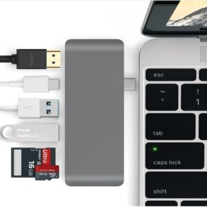 ROCK 6 in 1 Type C Hub With HDMI Port Space Grey