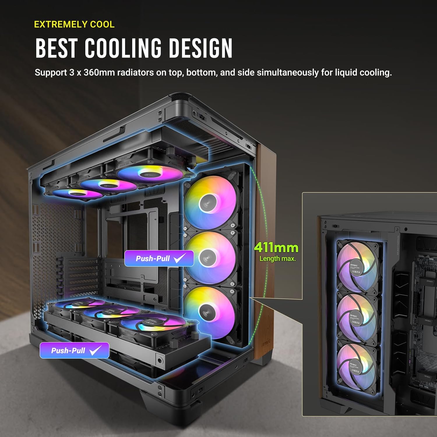 Antec C8 Curve Wood case - Image 6