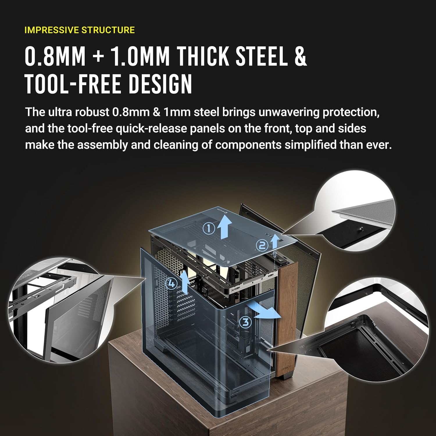 Antec C8 Curve Wood case - Image 5