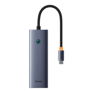 OS-Baseus UltraJoy Series 4-Port HUB Space Grey Type-C to USB 3.0 x 4
