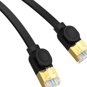 Baseus High Speed CAT7 10Gigabit Ethernet Cable (Flat Cable) 3m Cluster Black