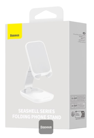 Baseus Seashell Series Folding Phone Stand Moon White - Image 9