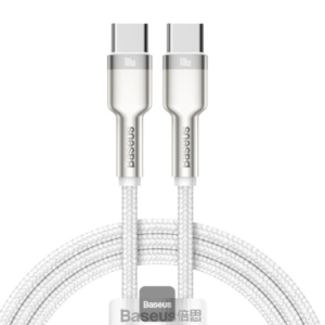 Baseus Cafule Series Metal Data Cable Type-C to Type-C 100W 1m White