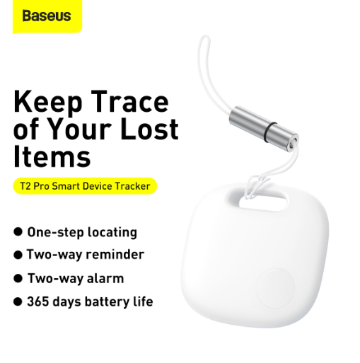 Baseus T2 Pro Smart Device Bluetooth Tracker Tag White - Image 9
