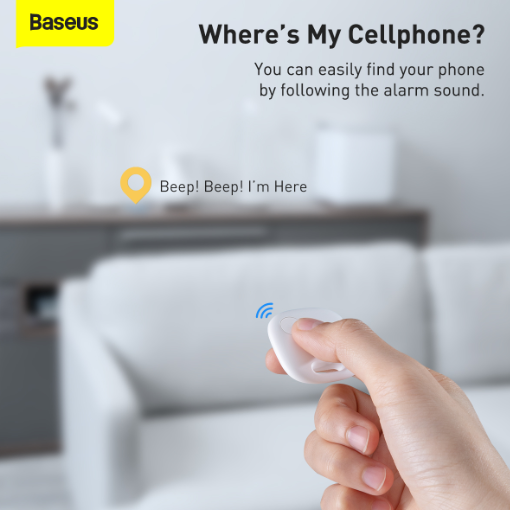 Baseus T2 Pro Smart Device Bluetooth Tracker Tag White - Image 7