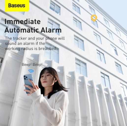 Baseus T2 Pro Smart Device Bluetooth Tracker Tag White - Image 3