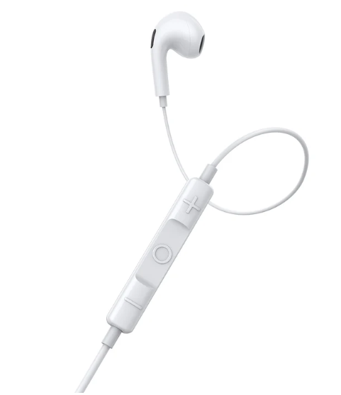 Baseus Encok 3.5mm Lateral In-Ear Wired Earphone H17 White - Image 5