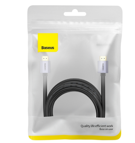 Baseus High Definition Series Graphene HDMI to HDMI 4K Adapter Cable 5m Black - Image 2