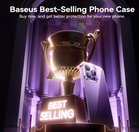 OS-Baseus Lucent Series Phone Case for IPhone 15 Plus, Clear - Image 7