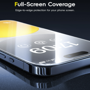Baseus Crystalline Series Anti-Glare Full-Coverage HD Tempered Glass Screen Protector for IPhone 15 Pro