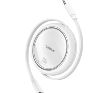 Baseus Free2Draw Mini Retractable Charging Cable Type-C to Type-C 100W 1m Moon White