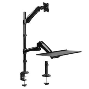 Single Monitor Sit-Stand Workstation. Fit for most 13"-27" LCD monitors and screens
