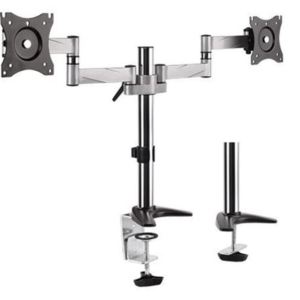 Aluminum LCD VESA Desk Mounts for LCD Screen Size 13"-27" (dual)