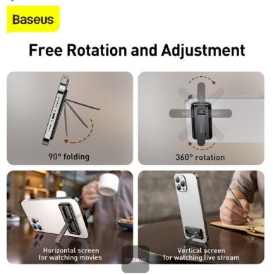 Baseus Foldable Bracket Black for Mobile Phone - Image 3