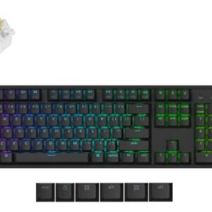 Keychron K10 QMK Wireless RGB Backlight Aluminum Frame Keychron Superswitch Banana (Hot-Swappable) Mechanical Keyboard