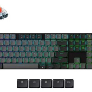 Keychron K5 QMK Wireless RGB Backlight (Hot-Swappable) Red Switch Mechanical Keyboard