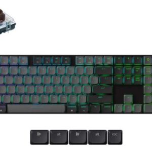 Keychron K5 QMK Wireless RGB Backlight (Hot-Swappable) Brown Switch Mechanical Keyboard