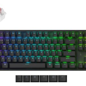 Keychron K8 QMK Wireless RGB Backlight Aluminum Frame Keychron Superswitch Red (Hot-Swappable) Mechanical Keyboard