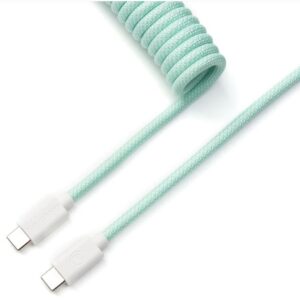 Keychron Coiled Type-C Cable-Straight Mint