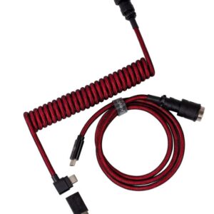 Keychron Coiled Aviator Cable-Angled Red