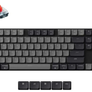Keychron K1 QMK RGB Backlight (Hot-Swappable) Low Profile 2.0 Red Switch Wireless Mechanical Keyboard