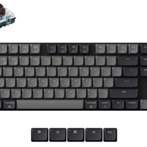 Keychron K1 QMK RGB Backlight (Hot-Swappable) Low Profile 2.0 Brown Switch Wireless Mechanical Keyboard