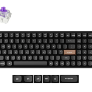 Keychron K4 HE Wireless Magnetic Switch Special Edition Black Gateron Double-Rail Magnetic Nebula Switch Custom Keyboard
