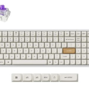 Keychron K4 HE Wireless Magnetic Switch Special Edition White Gateron Double-Rail Magnetic Nebula Switch Custom Keyboard