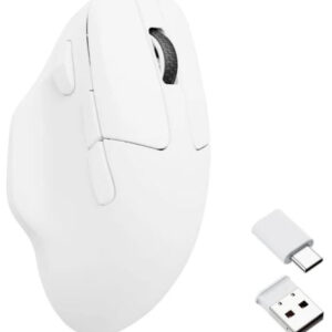 Keychron M7 1000Hz White Ergonomic Wireless Mouse