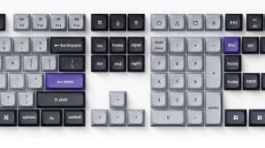 Keychron Double Shot KSA PBT Keycap Full Keycap Set - Gray and Silver
