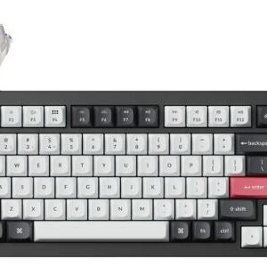 Keychron Q1 HE QMK Wireless Fully Assemble Knob Carbon Black Gateron Double-Rail Magnetic Nebula Switch Custom Keyboard
