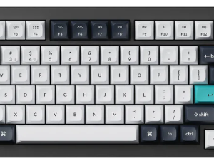 Keychron Q1 Max ANSI 75% layout 81 Key Carbon Black Full Assembled Knob Red Switch RGB Hot-Swap Gateron Jupiter Wireless / Wired / 2.4GHz Normal Profile QMK Custom Keyboard