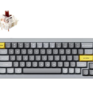 Keychron Q2-D3 65% Layout 68 Key Grey Brown Switch RGB Hot-Swap Wired Keyboard