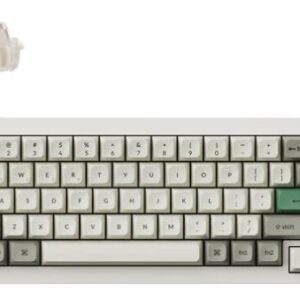 Keychron Q2 Max ANSI 65% Layout 68 Key Shell White Full Assembled Knob Brown Switch RGB Hot-Swap Gateron Jupiter Wireless / Wired / 2.4GHz Normal Profile QMK Custom Keyboard