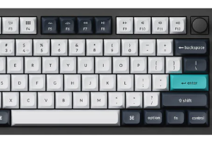 Keychron Q3 Max ANSI 80% TKL 87 Key Carbon Black Full Assembled Knob Brown Switch RGB Hot-Swap Gateron Jupiter Wireless / Wired / 2.4GHz Normal Profile QMK Custom Keyboard