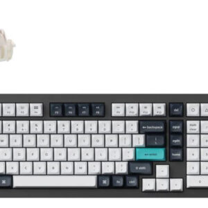 Keychron Q5 Max ANSI 96% Layout 100 Key Carbon Black Full Assembled Knob Brown Switch RGB Hot-Swap Gateron Jupiter Wireless / Wired / 2.4GHz Normal Profile QMK Custom Keyboard