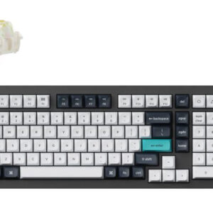 Keychron Q5 Max ANSI 96% Layout 100 Key Carbon Black Full Assembled Knob Banana Switch RGB Hot-Swap Gateron Jupiter Wireless / Wired / 2.4GHz Normal Profile QMK Custom Keyboard