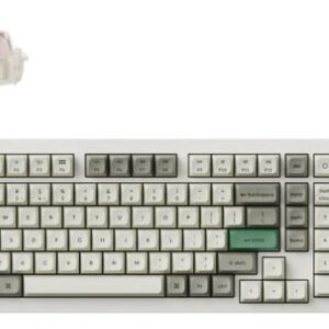 Keychron Q5 Max ANSI 96% Layout 100 Key Shell White Full Assembled Knob Brown Switch RGB Hot-Swap Gateron Jupiter Wireless / Wired / 2.4GHz Normal Profile QMK Custom Keyboard
