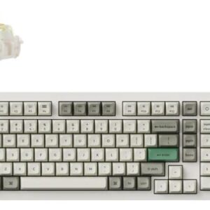 Keychron Q5 Max ANSI 96% Layout 100 Key Shell White Full Assembled Knob Banana Switch RGB Hot-Swap Gateron Jupiter Wireless / Wired / 2.4GHz Normal Profile QMK Custom Keyboard