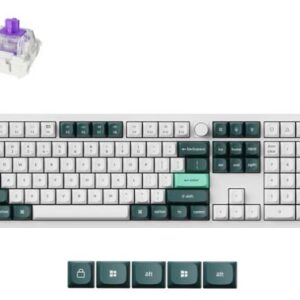Keychron Q6 HE QMK Wireless Fully Assemble Knob Shell White Gateron Double-Rail Magnetic Nebula Switch Custom Keyboard