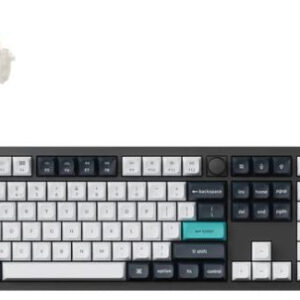 Keychron Q6 Max QMK/VIA ANSI Full Size Layout 104 Key Carbon Black Full Assembled Knob Brown Switch RGB Hot-Swap Gateron Jupiter Wireless / Wired / 2.4GHz Normal Profile QMK Custom Keyboard