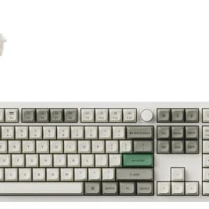 Keychron Q6 Max QMK/VIA ANSI Full Size Layout 104 Key Shell White Full Assembled Knob Brown Switch RGB Hot-Swap Gateron Jupiter Wireless / Wired / 2.4GHz Normal Profile QMK Custom Keyboard