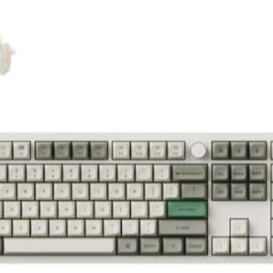 Keychron Q6 Max QMK/VIA ANSI Full Size Layout 104 Key Shell White Full Assembled Knob Banana Switch RGB Hot-Swap Gateron Jupiter Wireless / Wired / 2.4GHz Normal Profile QMK Custom Keyboard