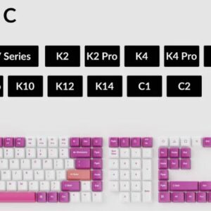 Keychron OEM Dye-Sub PBT Keycap Set - Unicorn Full Set