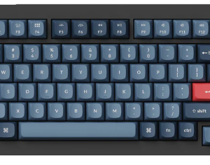 Keychron V1 Max D3 Wireless Mechanical Keyboards Swappable RGB Backlight Brown Switch - Black - Knob Version